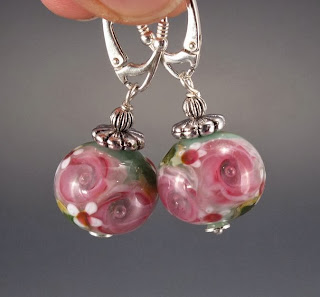 handmade lampwork beads jewelry earrings