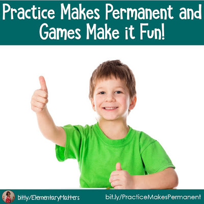 Sometimes kids just need to drill something until they've got it. This blog post describes a fun game that makes practice more fun!