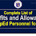 Complete List of Benefits and Allowances 2021 of DepEd Personnel