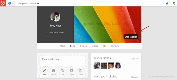 Cara Mengganti Cover Akun Google+ (Plus)