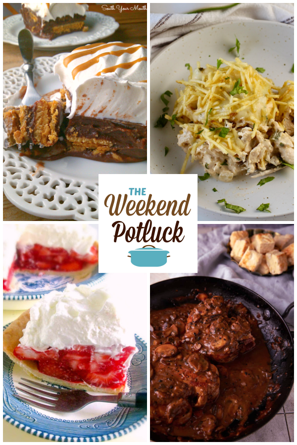 A virtual recipe swap with Chocolate Nutter Butter Icebox Cake, Ultimate Chicken Casserole, Diner-Style Strawberry Pie. Smothered Pork Chops and more!