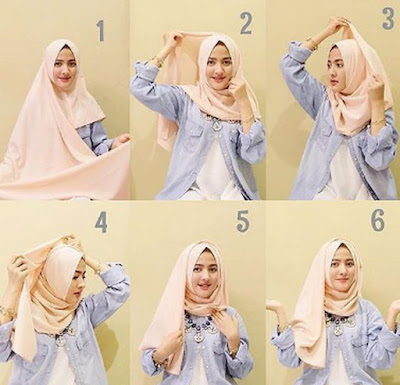 25+ Inspirasi Tutorial Hijab Pashmina Simple Terbaru 2018