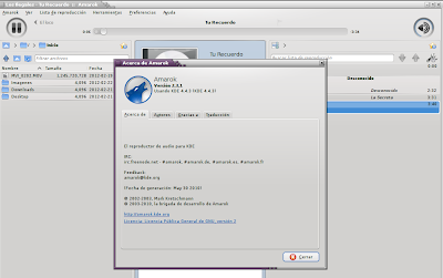 Imagen de Amarok en Debian Squeeze