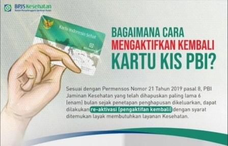 Cara Mengaktifkan Kembali Kartu Indonesia Sehat (KIS) PBI Jaminan Kesehatan.