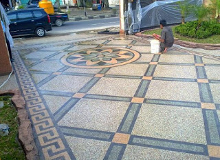 lantai carport/batu sikat