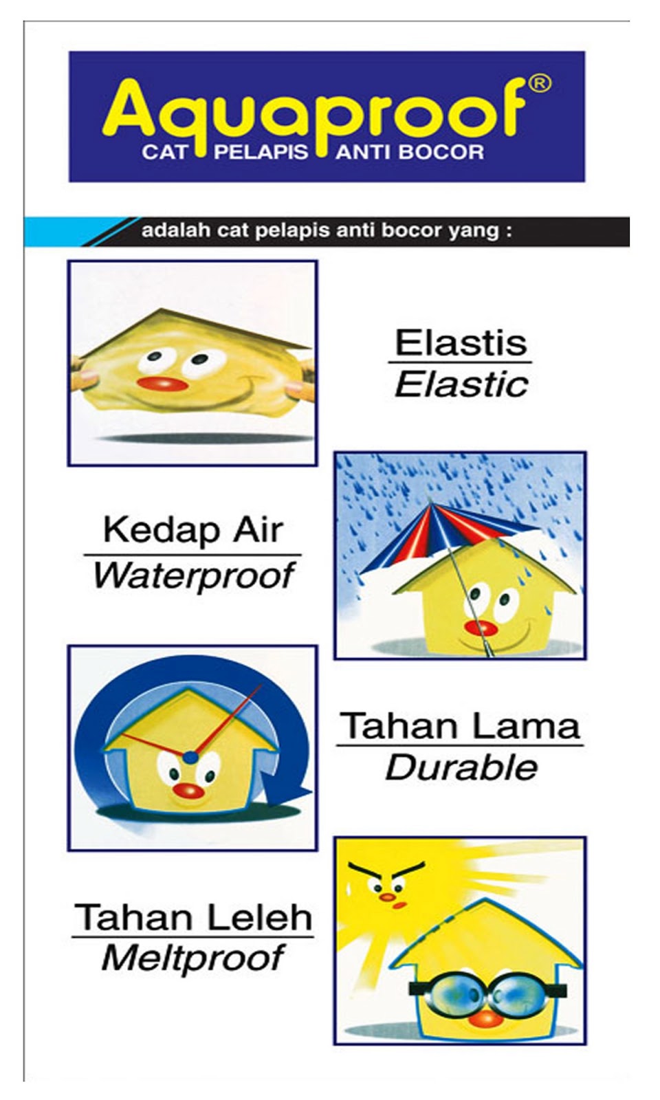 Galeri BANGUNAN Cat  Pelapis Anti  Bocor AQUAPROOF