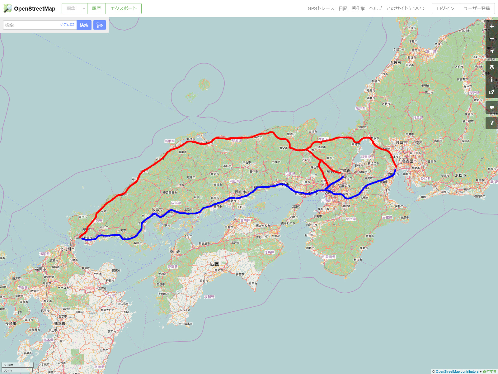 Rcp193の道路についてのブログ 道路以外もあります 無料道路だけを使って東海 関西 九州へ向かうとき なぜ遠回りでも山陰 ルートを使ったほうが良いのか