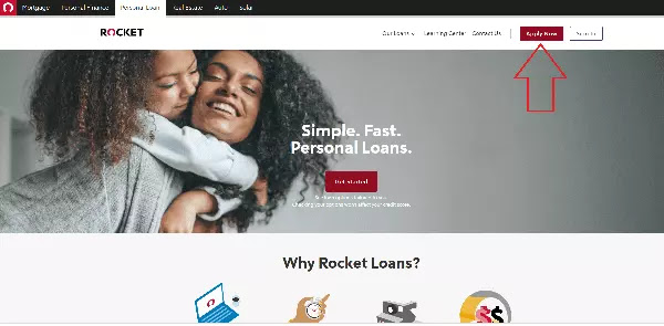 Rocket Loan website