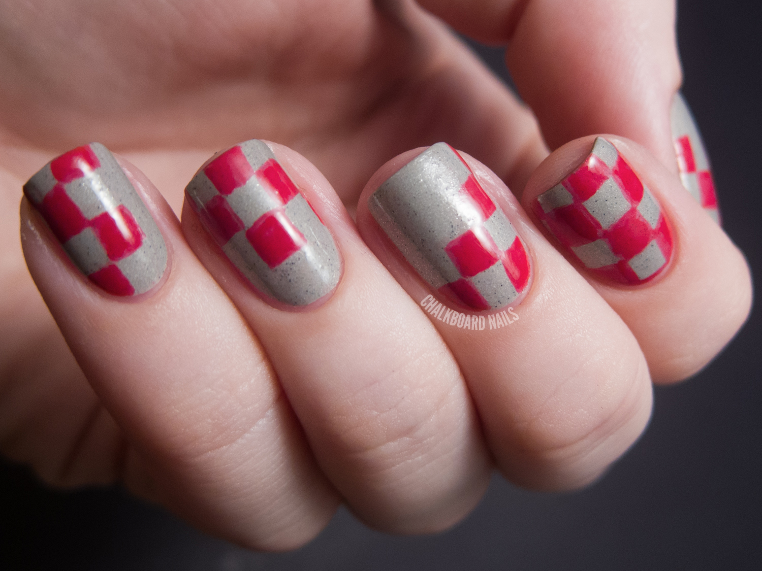 to do pattern nails i decided to do checkerboard nails
