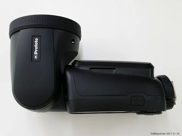 Right view of the Profoto A1 speedlight