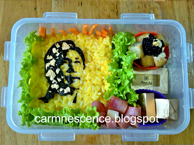 The most expensive bento, Ferdinand Marcos, President Marcos, bento, packed lunch, unique food, plating, food design,  gold leaf, 24K