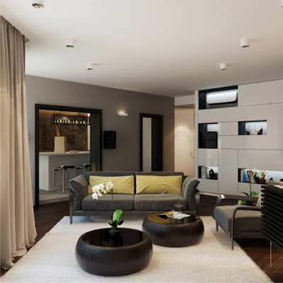 Modern minimalist living room design