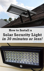 how to install a solar security light in 30 minutes or less