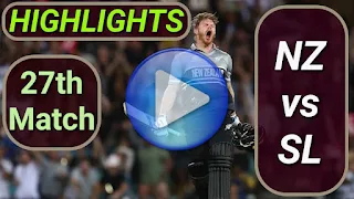 NZ vs SL 27th Match