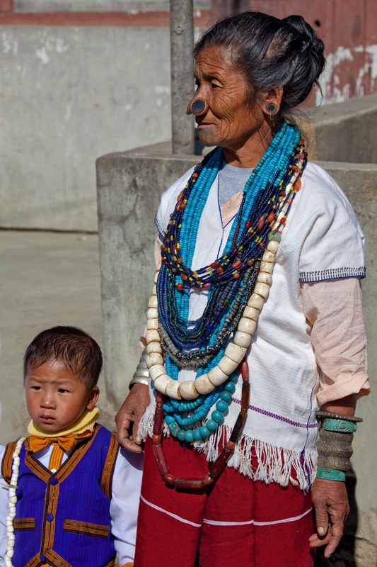 Old women of the Apatani tribe famous for the wooden pieces in their nose  to make them ugly, Ziro, Arunachal Pradesh, Northeast India, India, Asia -  Stock Photo - Masterfile - Rights-Managed,