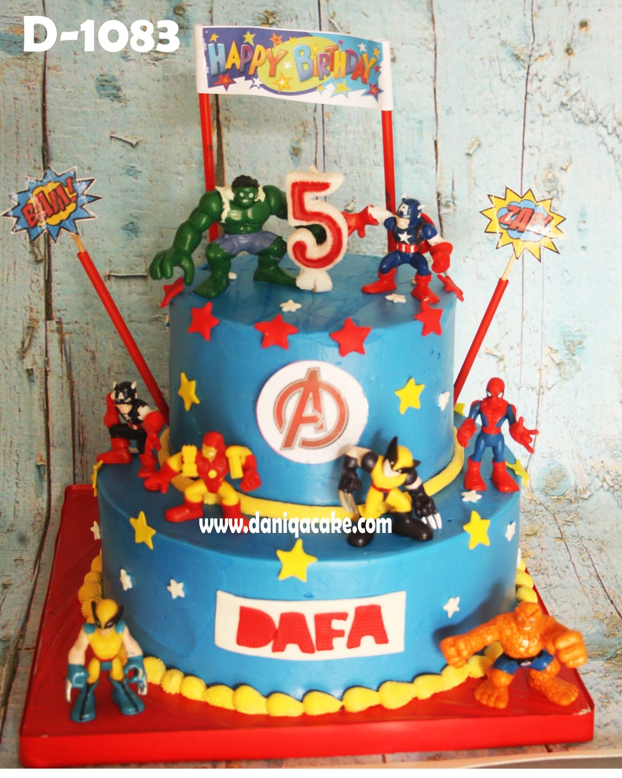 DaniQa Cake And Snack Kue Ulang Tahun The Avengers