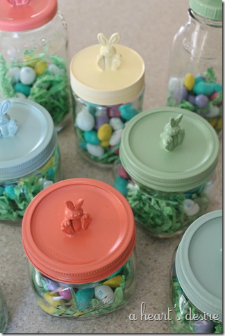 Bunny Jars for Easter