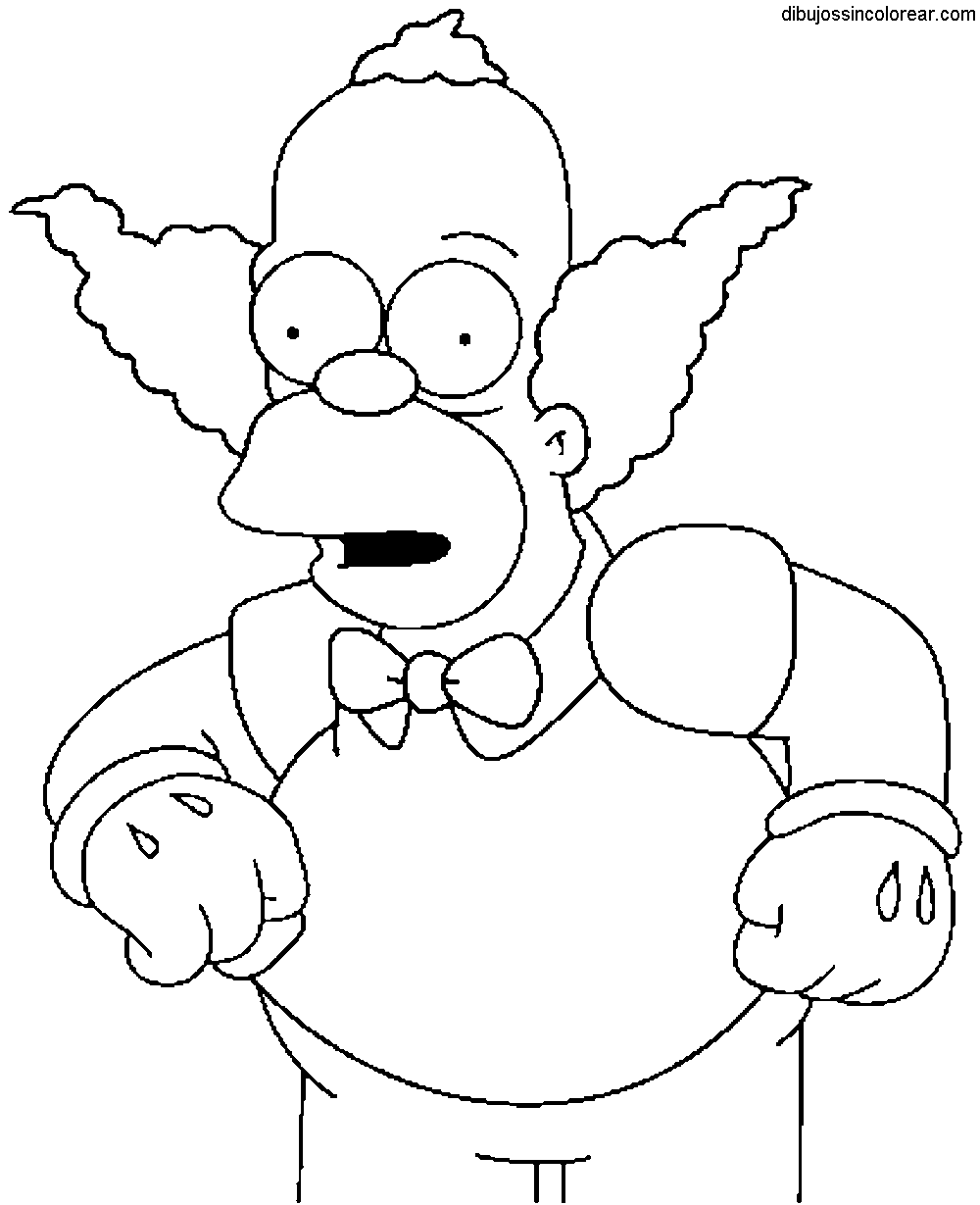 dibujos de krusty el payaso los