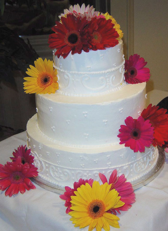 This is what our actual wedding cake looked like I loved the simplicity of 