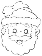 Papai Noel para Colorir.