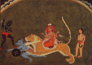 The Goddess Durga Slays a Titan 