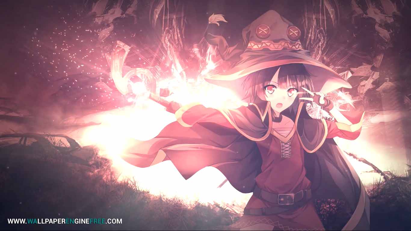 Megumin Anime ( 1080p 60fps ) Wallpaper Engine | Download ...