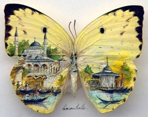 intricate miniature paintings by Hasan Kale