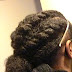 Today's Hair: Large Flat Twist's Pulled Back