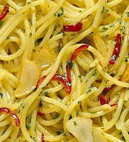  Saus Aglio Olio paling sering memakai jenis pasta spaghetti RESEP SPAGHETTI AGLIO OLIO