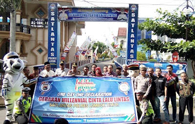 polres lombok timur, kampung tertib lalu lintas, seruni, kelurahan selong lombok timur ntb