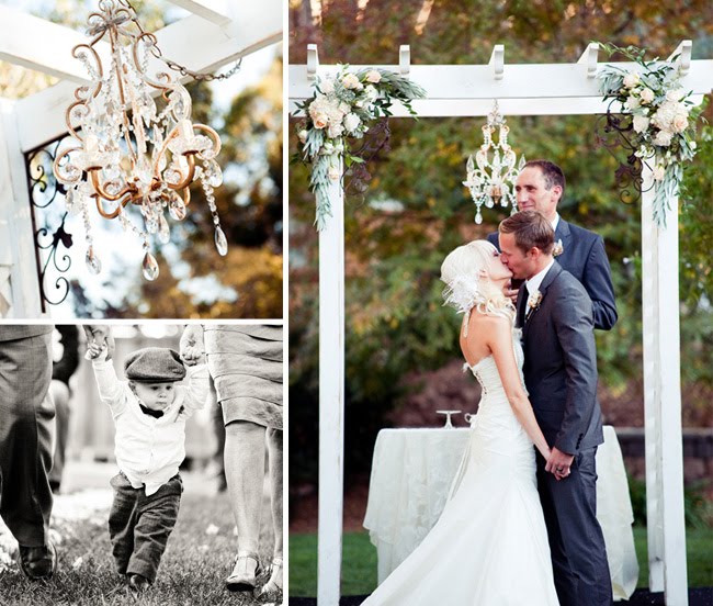 A Vintage Backyard Wedding