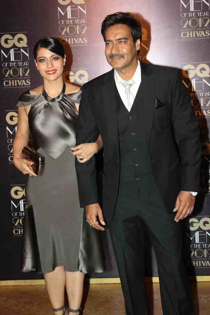 Kajol & Ajay Devgan at GQ Men Of The Year 2012 Awards