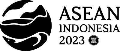 logo asean indonesia 2023 hitam putih