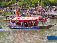 二年ぶりに行なわれた車折神社の三船祭。