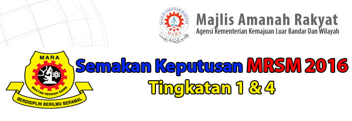 Semakan Keputusan MRSM 2016 Tingkatan 1 & 4 Online & SMS ...