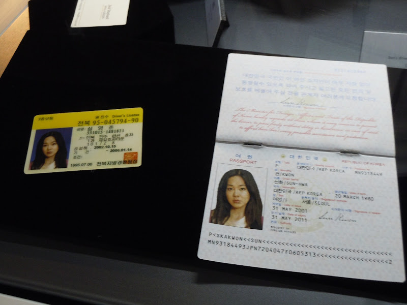 Sun's ID and passport LOST props