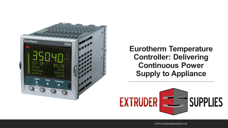 Eurotherm temperature controller, Extrusion burst plugs