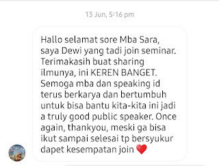 PELATIHAN PUBLIC SPEAKING ONLINE