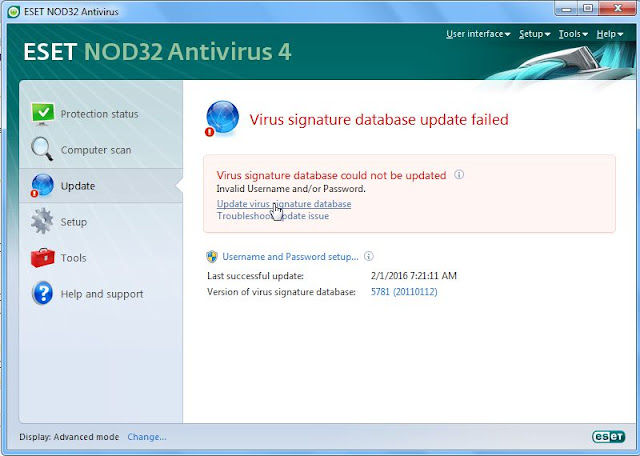 Cara Update Offline Antivirus ESET 