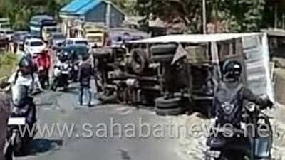 Lakalantas 3 Mobil Dan 2 Sepeda Motor Yang Berujung Maut, Satu Tewas Di Pinrang