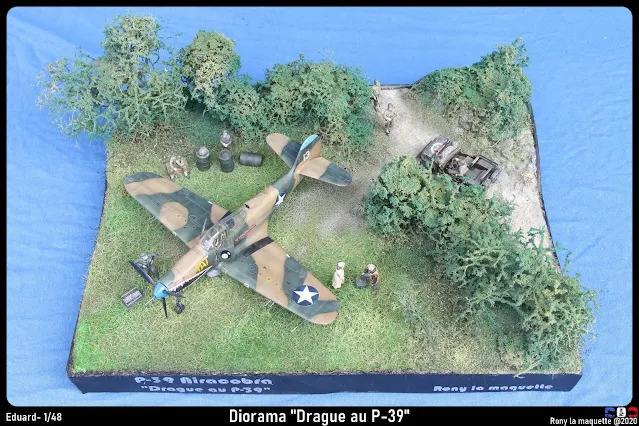 Diorama P-39 Airacobra "Drague au P-39".