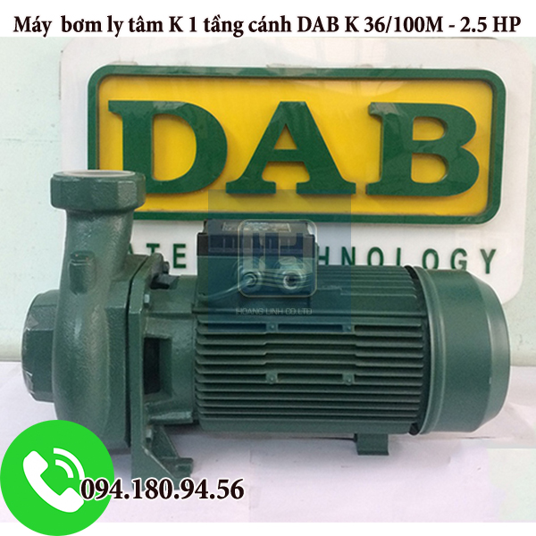 Máy bơm ly tâm cho bể ngầm, giếng khơi hút sâu 24m - Bơm K 300/100M 2.5HP