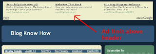 How to Add Google Adsense or an Affiliate Banner Above Blogger Blogspot Header