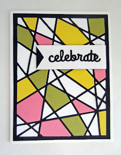 Stained Glass Greetings Card