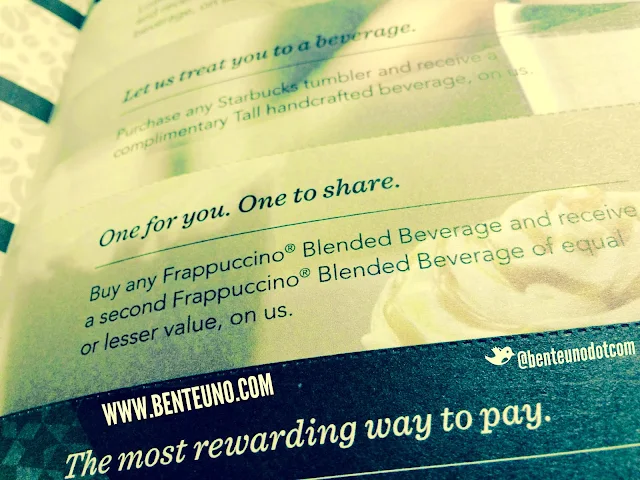 Starbucks Buy 1 Get 1 Promo for May