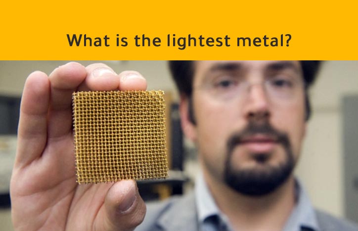Lightest metal: production - history - uses What is the lightest metal? Lithium is one of the lightest metals