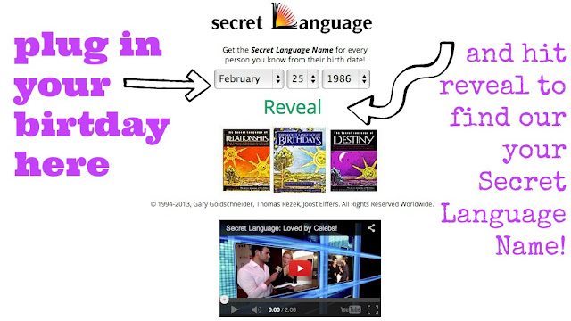 The Secret Language | What's Your Secret Language Name? 