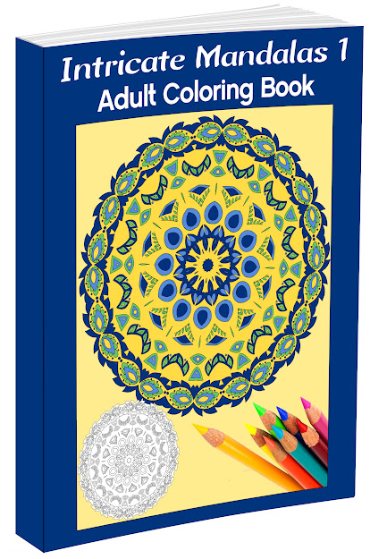  Mandalas Adult Coloring Book  Intricate Mandalas Cover