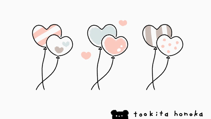 ハート形の風船の簡単かわいいイラスト 絵の描き方 結婚式 ブライダル ウエディング 手書き ボールペン 招待状の返信 遠北ほのかのイラストサイト ハート形の風船の簡単かわいいイラスト 絵の描き方 結婚式 ブライダル ウエディング 手書き ボールペン 招待状の返信 遠北ほのかのイラストサイト
