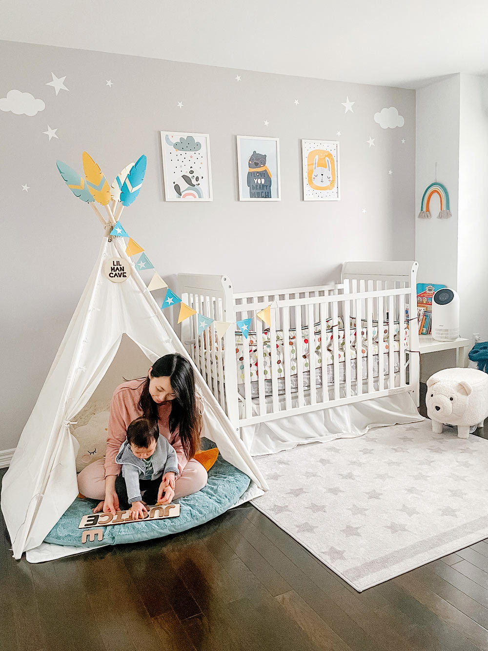 Nursery Room Update! (DIY Teepee Decorations)